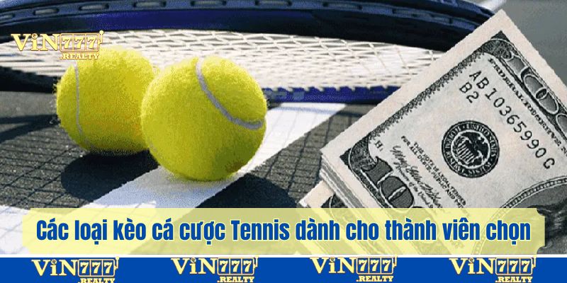 Đa dạng loại kèo cá cược Tennis cho thành viên chọn lựa