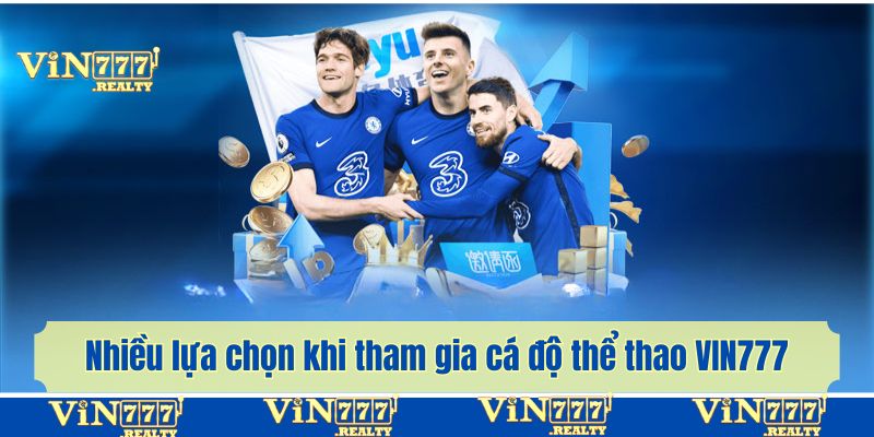 Nhiều sảnh để thành viên lựa chọn khi tham gia cá độ thể thao VIN777